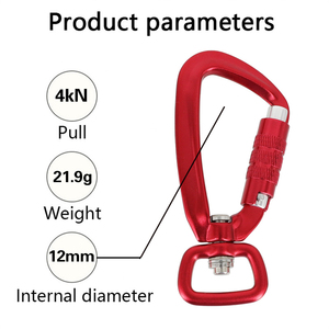 Jensan moschettone girevole in alluminio resistente e di alta qualità moschettone girevole moschettone 7075 alluminio per guinzaglio per cani A7075 - Product Image 4