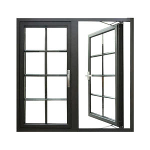 Fenêtre en aluminium à rupture de pont thermique, design moderne, personnalisable en usine, à bas <span class=keywords><strong>prix</strong></span>, anti-chute horizontale, à ouverture battante, avec isolation phonique - Product Image 2