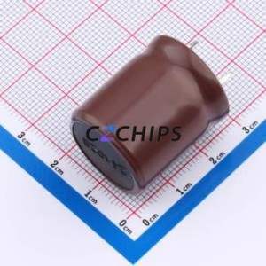 Condensador Electrolítico de Aluminio de Montaje a Presión LSR450M107Q252S1AA, Componente de Orificio Pasante (THT), D22xL25mm 100uF 20% 450V - Product Image 2