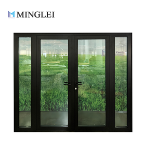 <span class=keywords><strong>Porte</strong></span> à ouverture vers l'extérieur en aluminium à pont brisé de style moderne, <span class=keywords><strong>porte</strong></span> à battants à <span class=keywords><strong>triple</strong></span> <span class=keywords><strong>vitrage</strong></span> à économie <span class=keywords><strong>d</strong></span>'énergie, ouverture vers l'intérieur et vers l'extérieur - Product Image 1