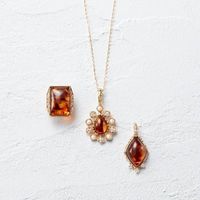 Großhandel Trendiger Natürlicher Bernstein Süßwasserperlen-Blumenring für Schmuck-Einzelhandel Japanischer Vintage 925 Geschenk Jubiläum Party