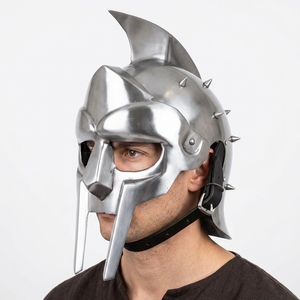 CH Vintage Stainless Steel Helmet Halloween Christmas Home Office Decor Protection Piece Handmade Polished <b>Gift</b> Calvin - Product Image 1