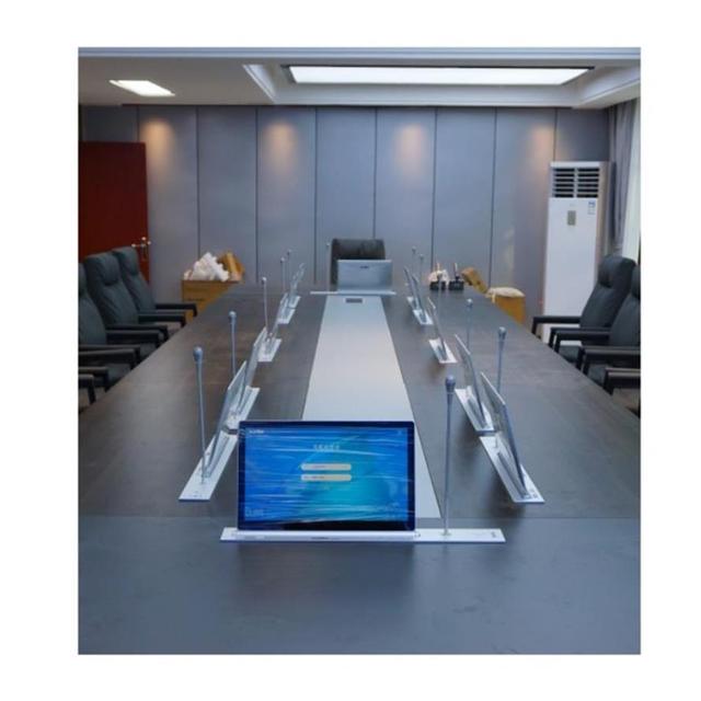Intelligent Wireless Paperless Conference System Lift Monitoring System Motorized Lcd Screen for Conference Table