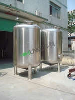 Réservoir de stockage d'eau en acier inoxydable 316 5000 litres Réservoir sous pression de 2000 litres Réservoir en acier au carbone de 10000 gallons Moteur de filtration PLC