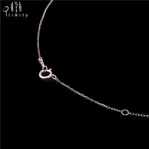 Good Selling Simple Design <b>Necklace</b> 18K <b>Gold</b> Diamond Delicate <b>Necklace</b> for Women - Product Image 4