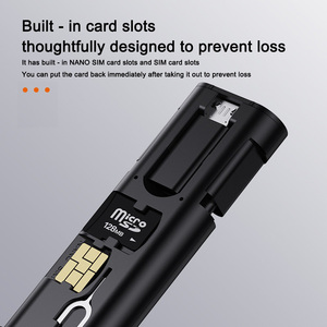Kit de Accesorios Multifuncionales Creativos para Teléfono Móvil: Lector de Cable de Datos 5 en 1, Almacenamiento Tipo C, Carga Rápida 3A y Caja Portátil - Product Image 5