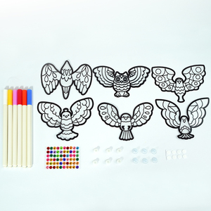 Kit de création de décorations de fenêtre DIY : Créez vos propres attrape-soleil <span class=keywords><strong>en</strong></span> forme d'oiseaux pour enfants – Marqueurs acryliques, <span class=keywords><strong>dessin</strong></span>, art et artisanat pour décorer les fenêtres, cadeaux - Product Image 2