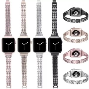 Correa de Reloj con Bisel Metálico y Dos Hileras de Cuentas para <span class=keywords><strong>Apple</strong></span> Watch S11/<span class=keywords><strong>S12</strong></span> - Fabricante - Product Image 4