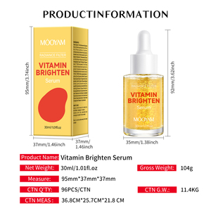 Sérum éclaircissant pour le visage MOOYAM, nouvelle arrivée, sérum OEM, <span class=keywords><strong>vitamine</strong></span>, éclaircissant, anti-âge, raffermissant, 30 ml - Product Image 6