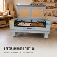 Machine de découpe laser CO2 grand format à double tête pour le bois, l'acrylique, le cuir, le contreplaqué, la pierre, multi-matériaux CNC