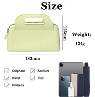 Tas Tangan Silikon Anti Air, Tas Selempang, Tas Tote Silikon Warna Frosted Custom Fashion untuk Liburan Pantai Musim Panas