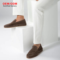 Mocasines de Lujo Hechos a Mano con Forro de Piel de Oveja y Parte Superior de Cachemira Premium, con Suela de Goma Transpirable e Impermeable