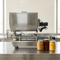 Machine de remplissage et de mélange de pâtes à gros grains, type trémie, semi-automatique, machine de remplissage de pâtes automatique