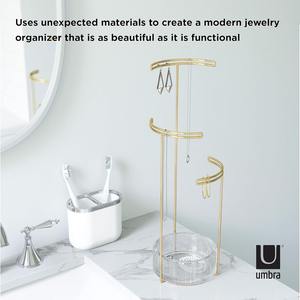 Exhibidor de Joyería de 3 Niveles, Organizador de Accesorios y Soporte para Pendientes - Product Image 4