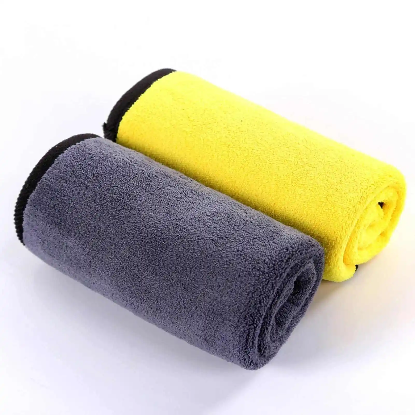 10Pcs Automotive Double-Sided Fleece Absorbent Towel Glass Cleaning Cloth Microfiber Cleaning Towel Car Wash Rags