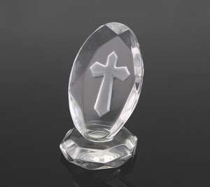 Cruz de cristal de pie, regalos de bautizo para bebé, recuerdo de Baby Shower, regalos de <span class=keywords><strong>primera</strong></span> comunión, <span class=keywords><strong>recuerdos</strong></span> de boda y <span class=keywords><strong>recuerdos</strong></span> - Product Image 2