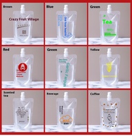 Emballage clair de sachet de bec debout pour les pochettes de bec liquide de jus de fruits 300ml 500ml