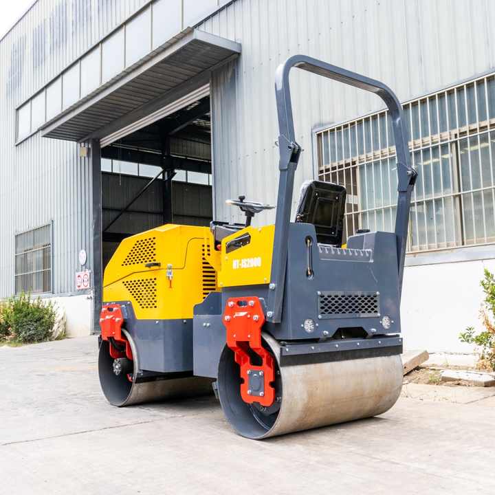 Ride-On Fully Hydraulic Dual-Drive Road Roller Efficient Vibratory ...