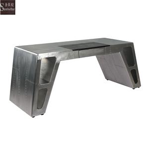 Havacılık mobilya masası ofis tasarımcı el yapımı alüminyum masası lüks yönetici eski metal uçak kanat masası ev eşyaları dekor - Product Image 1