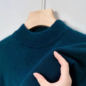 Pull <span class=keywords><strong>Col</strong></span> Montant Couleur Unie <span class=keywords><strong>Homme</strong></span>, Pull <span class=keywords><strong>Col</strong></span> Rond Décontracté, Chemise Basique Tendance Jeune Simple - Product Image 5