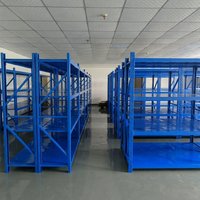 Étagères de rangement multi-niveaux épaissies de moyenne capacité réglables pour entrepôt, vente en gros ODM/OEM