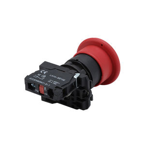 Interrupteur à bouton en aluminium IP65 10A 1NO, action momentanée, pour appareils électroménagers et équipements de machines, panneaux de commande marche/arrêt - Product Image 2