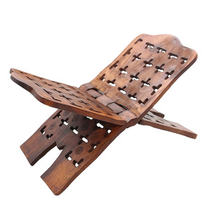 Nouveau design 2022 – Support de lecture et de récitation en bois massif épaissi, fait main, cadeau islamique, étagère à Coran - Product Image 6