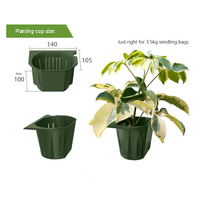 Jardinière murale empilable pour plantes verticales, système mural pour plantes d'intérieur et d'extérieur, jardin vertical domestique, pot de plantes DIY