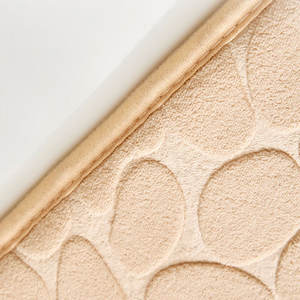 Alfombra de baño rectangular de coral polar de color sólido, antideslizante, para baño, fácil de limpiar, O 16 3 - Product Image 3