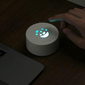 Mesin terapi Suara tidur, alat latihan tidur portabel warna musik lampu malam bayi putih Kebisingan tidur - Product Image 1