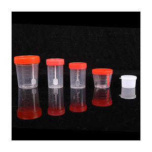 Gobelet d'échantillonnage Feiyue 40 ml en plastique transparent avec bouchon à vis gradué pour usage en laboratoire - Product Image 4