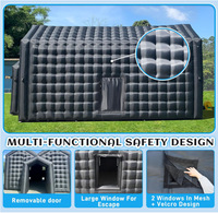 Tente de fête géante gonflable pour discothèque 20x16.8x12FT, grand chapiteau gonflable pour événements avec souffleur pour mariages et entreprises de location