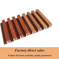 Ménage Écologique Zéro Formaldéhyde Réaliste Grain de Bois Texture Grille Panneau Mural Intérieur Mur Fond Mur Panneau PVC