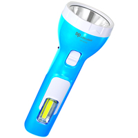Lampe de poche LED rechargeable portable à charge solaire 100m longue distance avec lumière latérale COB pour l'urgence