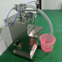 Machine de remplissage semi-automatique verticale à piston de haute précision pour boissons, gelée, ketchup, beurre de cacahuète, crème et beurre