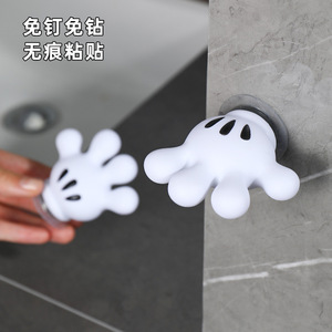 Cartoon Hand Toothbrush Holder Wall Mounted Plastic No Drilling Bathroom Storage Hook - Product Image 1