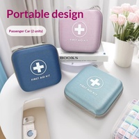 Trousse de premiers secours pour voiture en EVA, boîte de rangement portable d'urgence pour extérieur, organisateur d'équipement de sauvetage 12x12x5cm, personnalisable