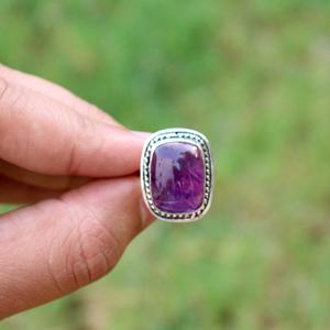 Gema de amatista Natural Certificada, anillo de Plata de Ley 925 hecho a mano, joyería al por mayor, precio de fábrica - Product Image 5