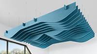 Paneles Acústicos de Fieltro para Techo, Insonorizantes, Hechos a Medida, con Líneas Fluidas y Ondas Suaves, para Mascotas