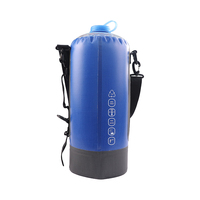 Camping extérieur 20L 30L pompe de douche solaire Portable stockage d'eau Pvc maille sac de douche