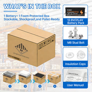 Batterie LiFePO4 12,8V 300Ah 3840Wh, Batterie de Stockage d'Énergie au <span class=keywords><strong>Lithium</strong></span> Fer Phosphate <span class=keywords><strong>12V</strong></span> IP65 pour Solaire/VR, Charge/Décharge 200A - Product Image 6