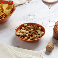 Bol à salade WOQI en bois d'acacia léger, style vintage minimaliste, écologique, fait main, de haute qualité