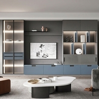 Juego de Muebles de Dormitorio de Madera Gris Personalizado de Primera Calidad, Juego de Dormitorio Principal para Proyectos de Personalización Integral de la Casa