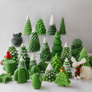 Moldes de Silicona 3D para Velas con Diseño de Árbol de Navidad, Papá Noel, Alce, Hombre de Jengibre y Muñeco de Nieve, Herramientas para Hacer Pasteles - Product Image 6