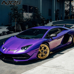 Jantes en alliage d'aluminium NJQS forgées OEM 19-24 pouces, finition chrome brossé pour GTR <span class=keywords><strong>Urus</strong></span> C8 Audi <span class=keywords><strong>Lamborghini</strong></span>, voitures de luxe, 5x114.3 - Product Image 3