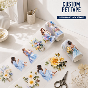 สติกเกอร์กันน้ำแบบม้วน พิมพ์ดิจิทัล PET เคลือบด้าน สำหรับงาน Scrapbooking  รับผลิตแบบ OEM ODM - Product Image 1