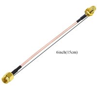 Câble coaxial RG58 robuste 50 Ohm en cuivre étamé avec blindage tressé à 95 % pour extension de ligne d'alimentation d'antenne, câble d'antenne RG174
