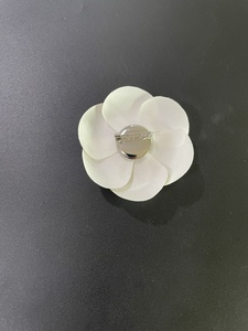 ผ้าถักนิตติ้งสไตล์เกาหลีใหม่7.7ซม. ผ้าไมโครไฟเบอร์ที่ดีงามดอกไม้เล็กๆมีกลิ่นหอมรูปทรงดอกคามิเลียเสื้อยกทรงขนาดใหญ่พิเศษ - Product Image 4