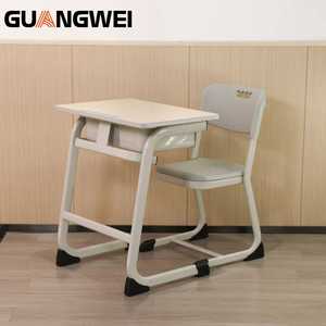 Guangwei phong cách mới đồ nội thất trường trung học có thể điều chỉnh sinh viên Bàn và ghế lớp học nghiên cứu bảng - Product Image 3