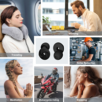 Bouchons d'oreilles en silicone personnalisés avec logo pour hôtel, compagnie aérienne, hôtellerie, réutilisables, réduction du bruit, sommeil, voyage, CE EN352